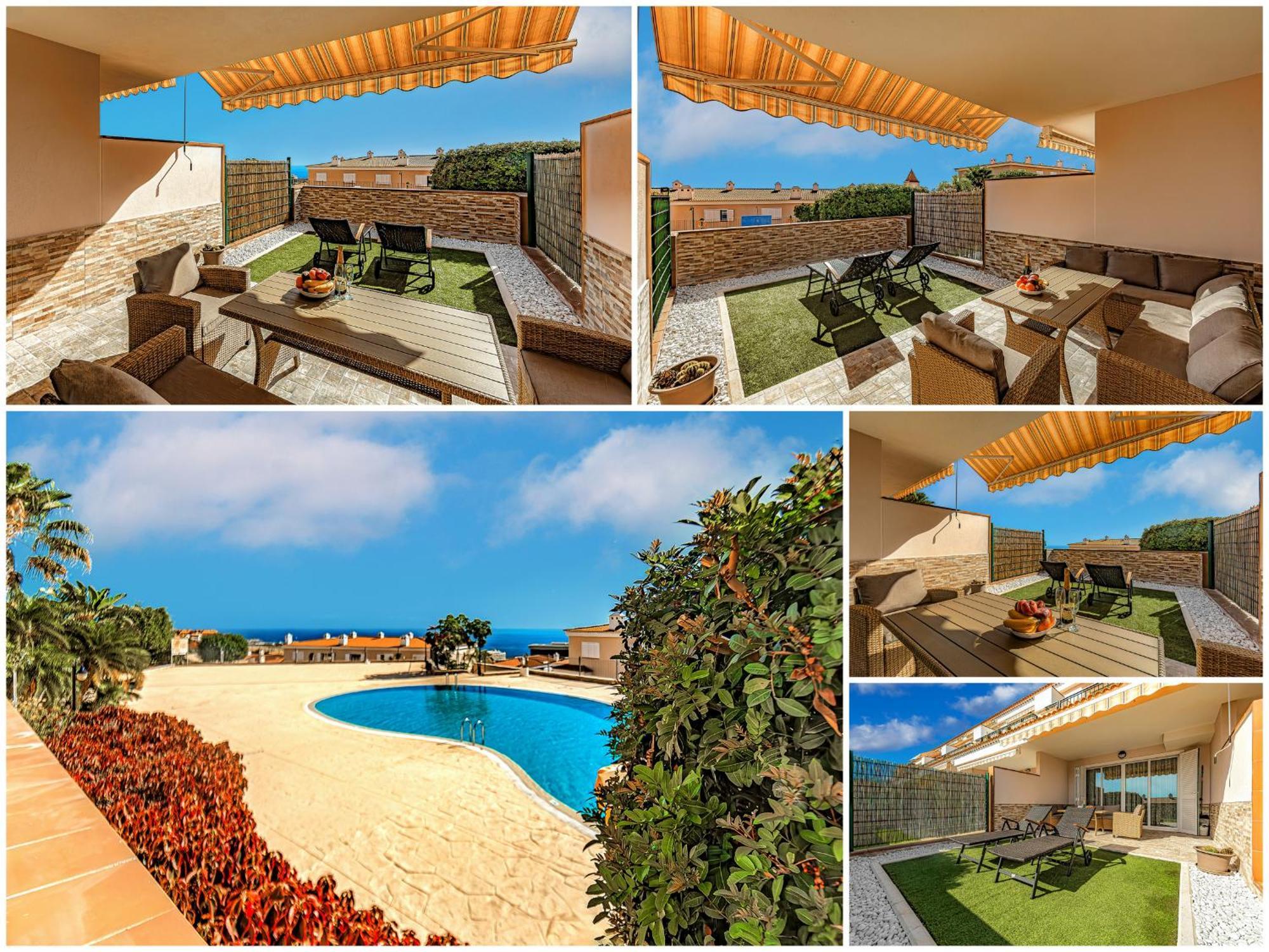 Spacious Ocean View Family Townhouse Puerto de Santiago  Exterior foto